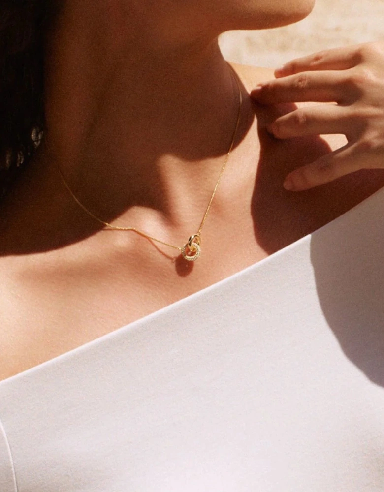 Eternal pave necklace