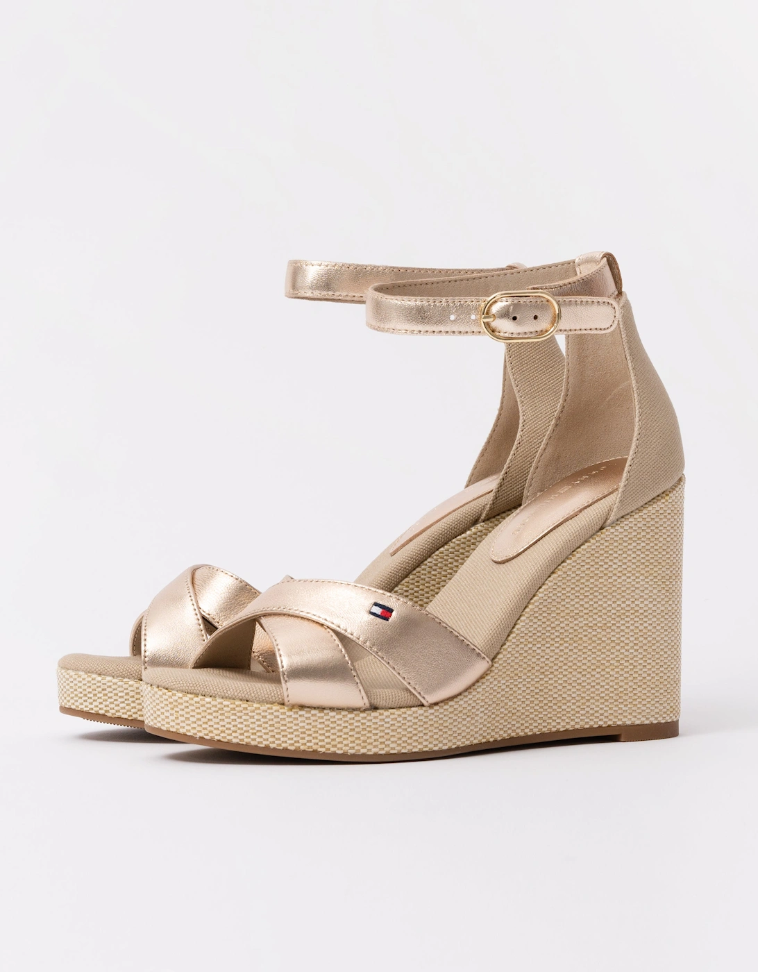 Womens Flag Slingback Wedge Espadrille, 2 of 1