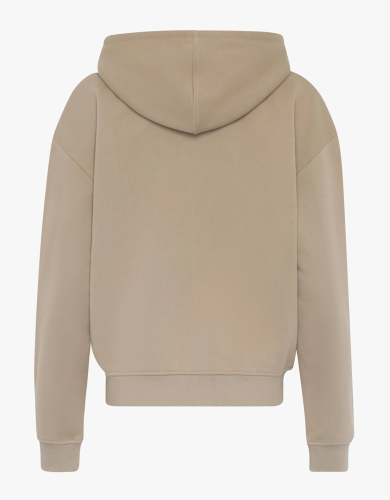 Signature Zip Hoodie in Taupe