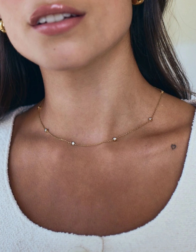 Stella mini necklace gold
