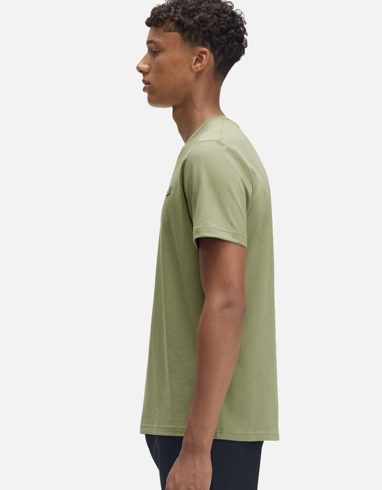 Crew Neck T-Shirt Olive Mint