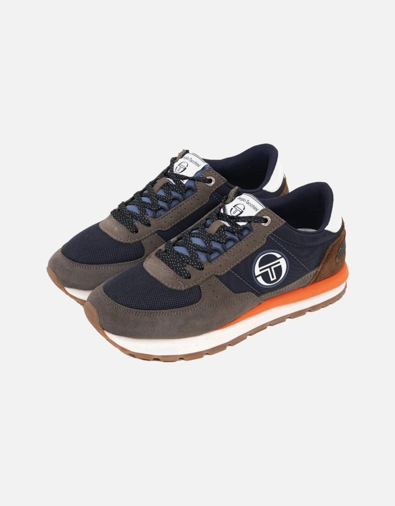 Venezia Trainers Navy/Grey/Orange