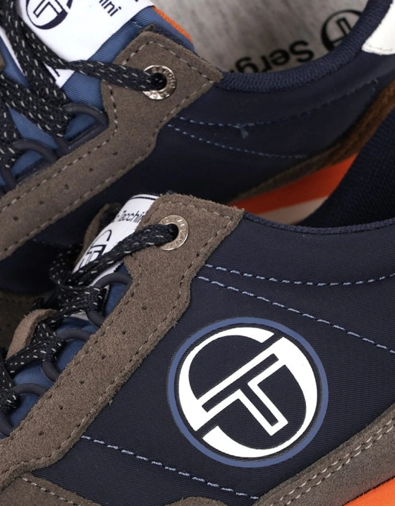 Venezia Trainers Navy/Grey/Orange