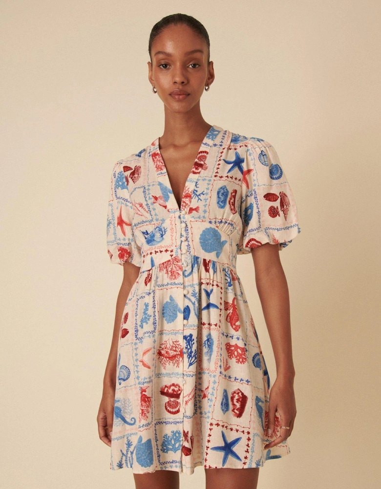 Starlight Print Mini Dress - Multi