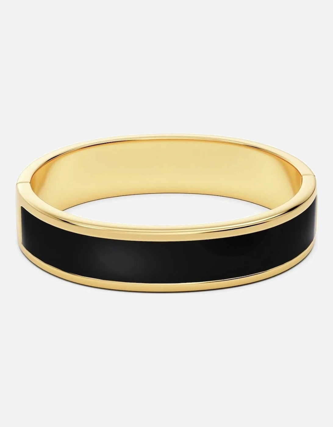Frame enamel bangle black  gold