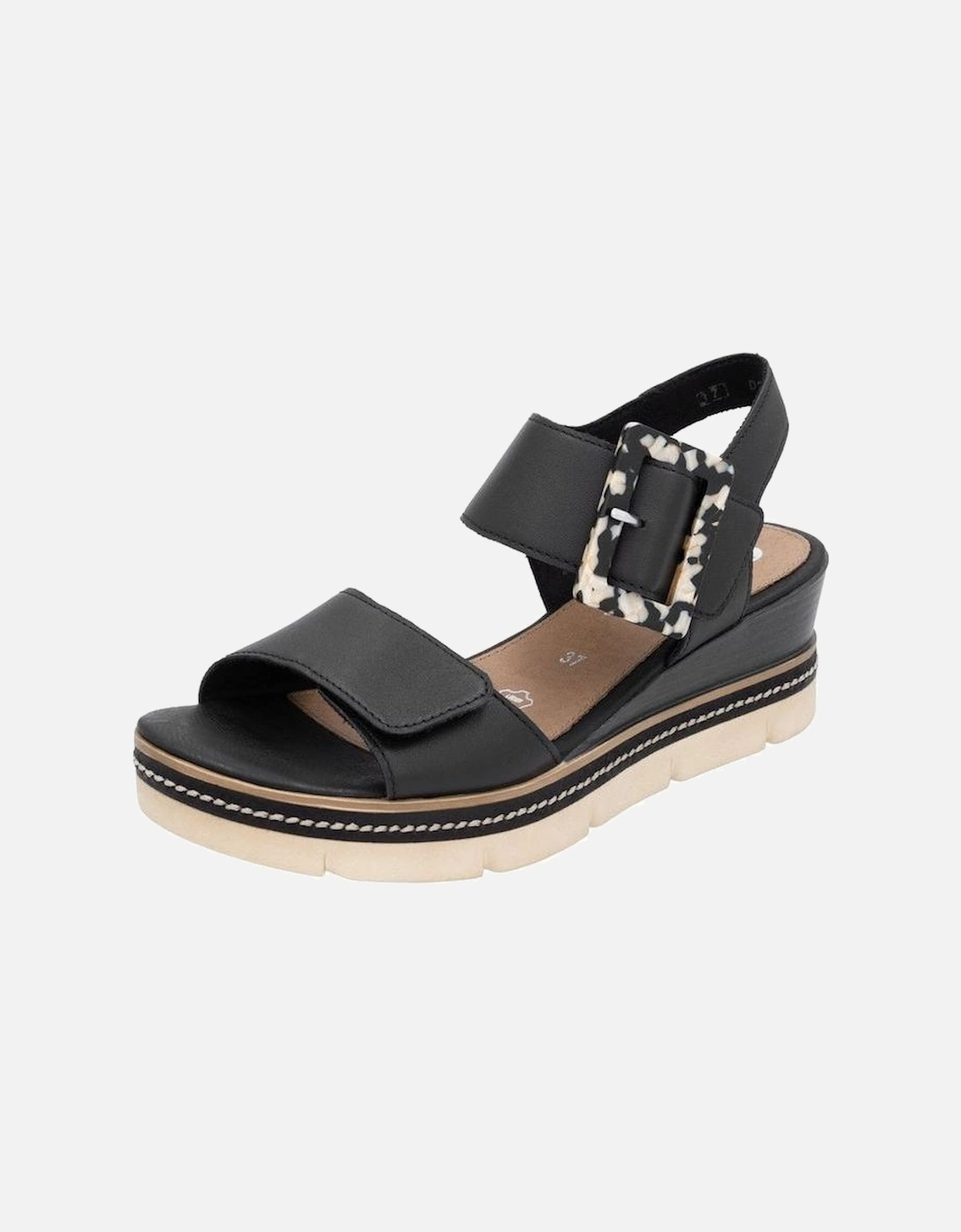 Ladies sandals D2L53-00 in Black, 2 of 1