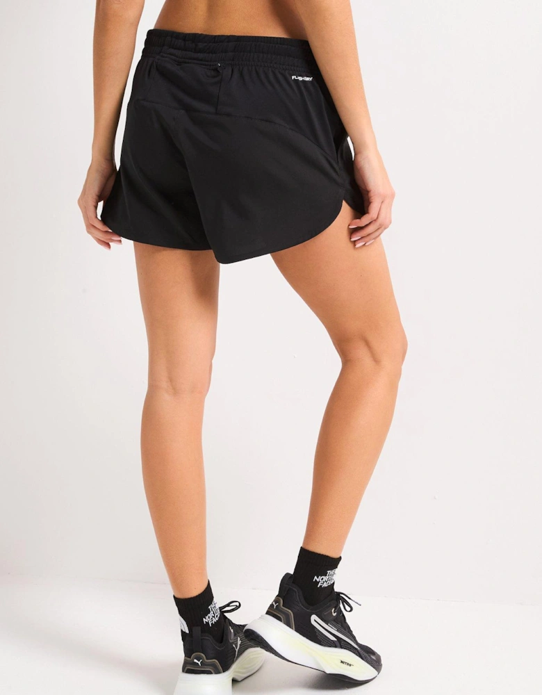 Women's Flex Woven 3 Inch Shorts - Black