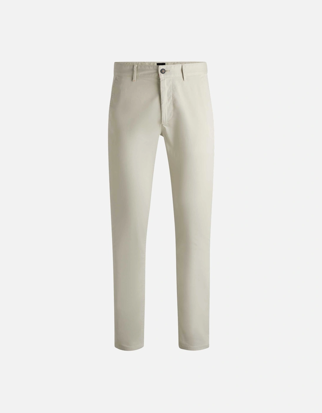 Hugo Boss Men's Cream Satin Chino_slim Trousers - : 36 Regular
