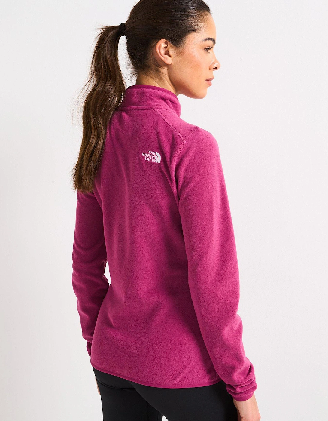 Women's 100 Glacier 1/4 Zip Fleece - Dark Pink