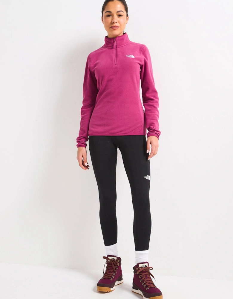 Women's 100 Glacier 1/4 Zip Fleece - Dark Pink