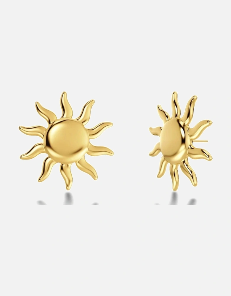 Sun studs gold