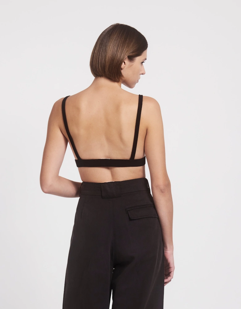 Marilyn Classic Rib Bra in Black