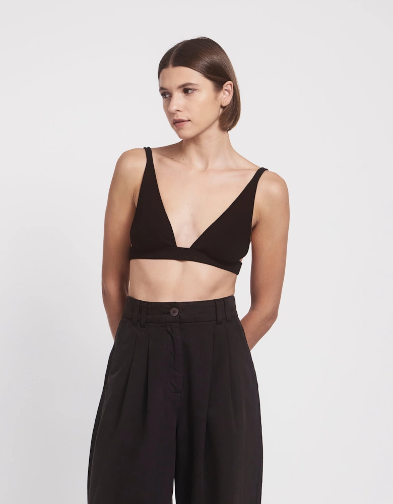 Marilyn Classic Rib Bra in Black
