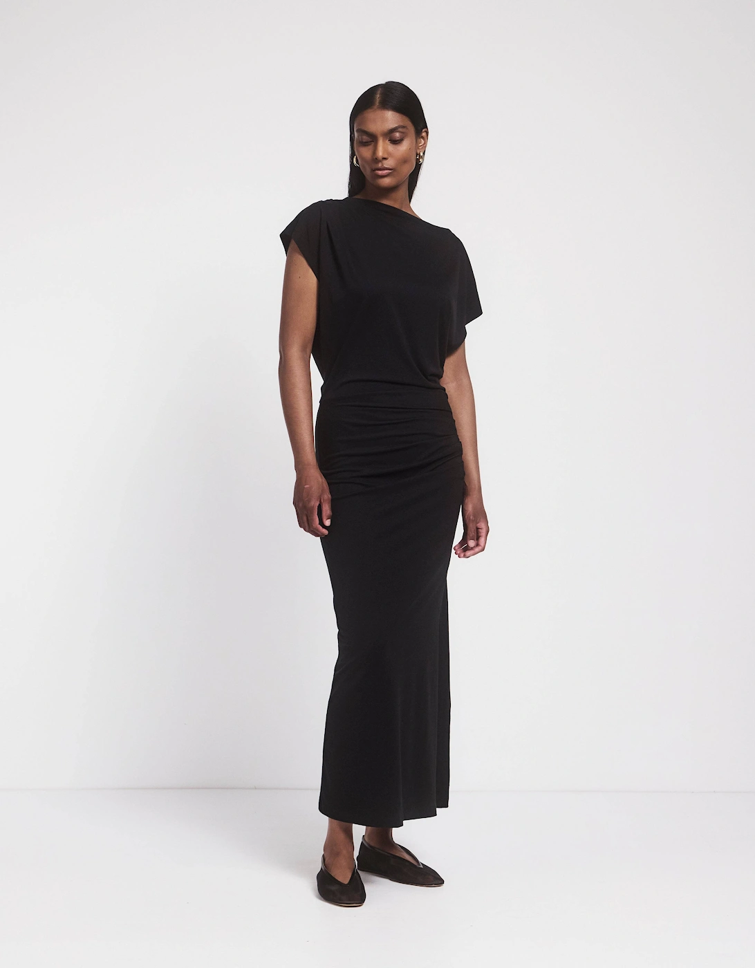 Gabriel Jersey Dress in Black