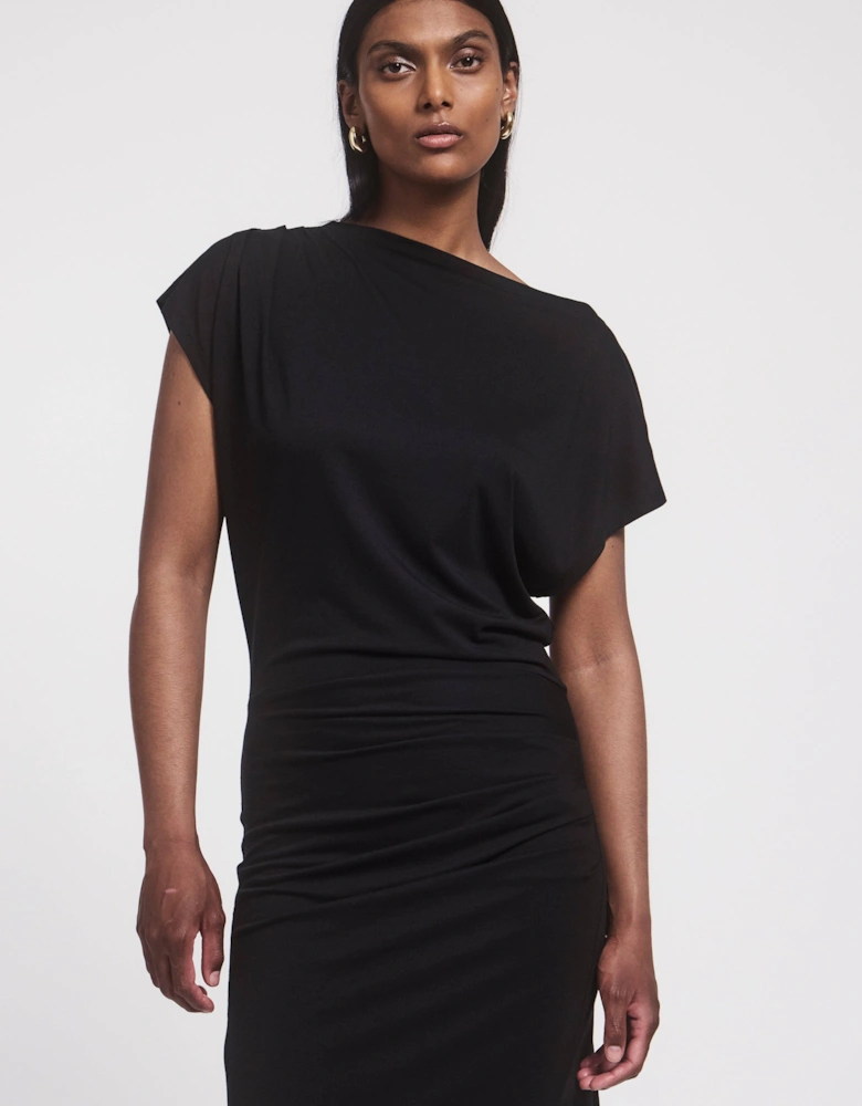 Gabriel Jersey Dress in Black