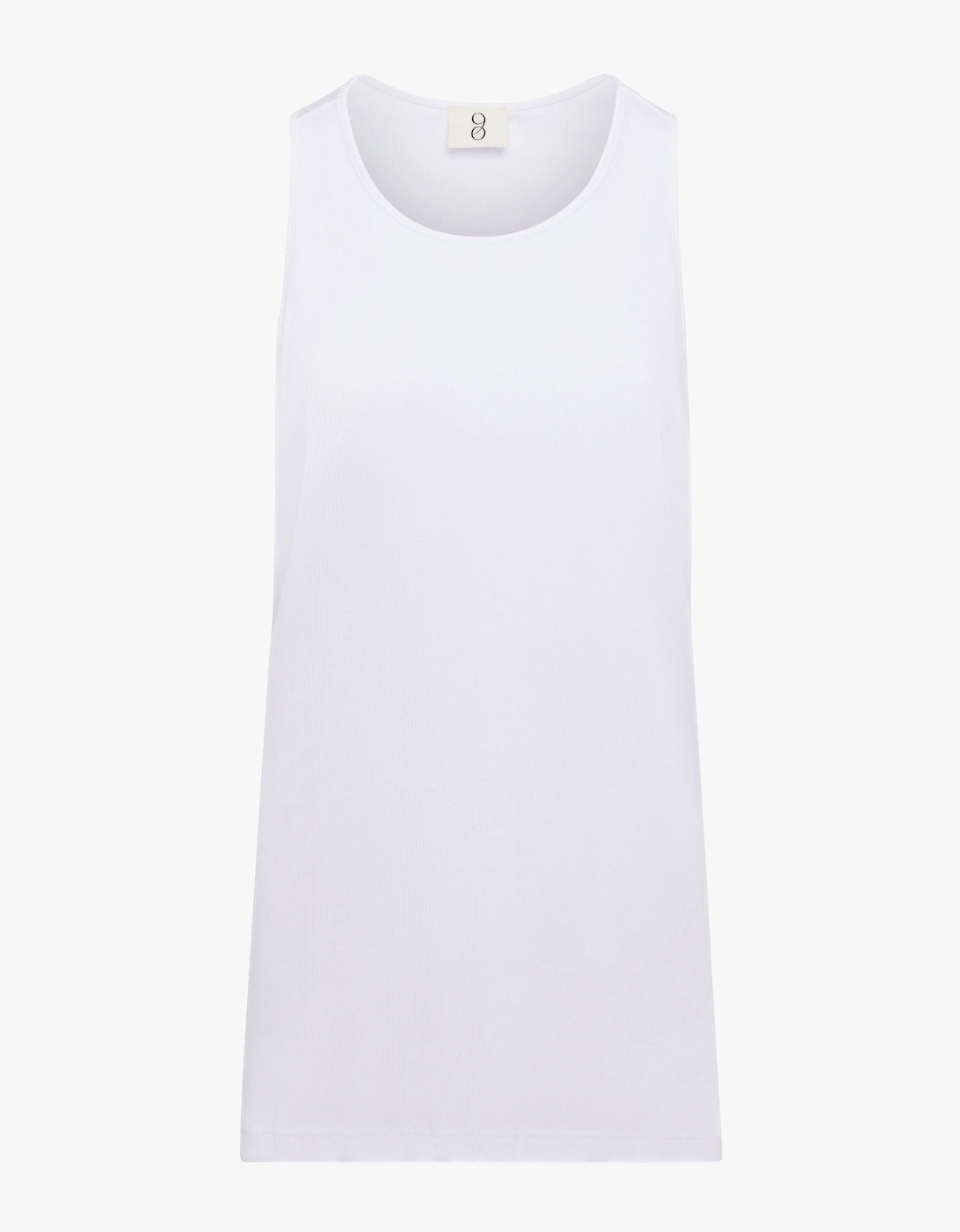 Gato Open Back Tank in White