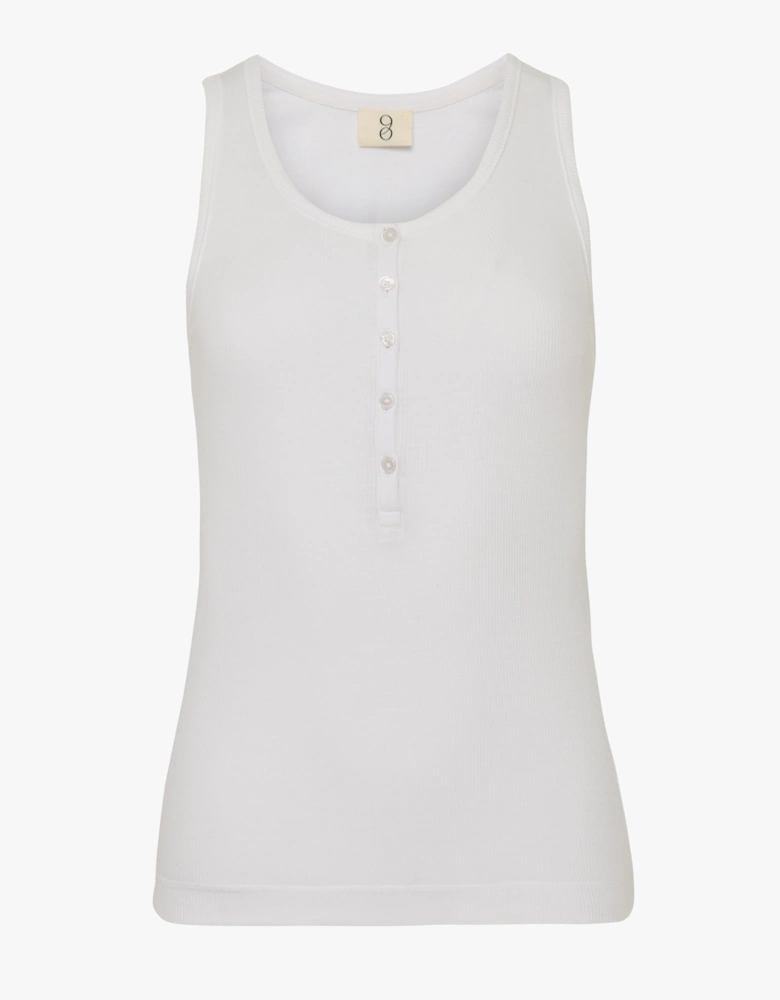 Summer Rib Tank in White