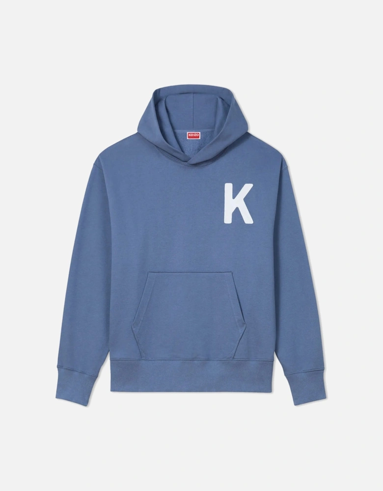 Men's Light Blue Lucky Tiger Oversize Pullover Hood