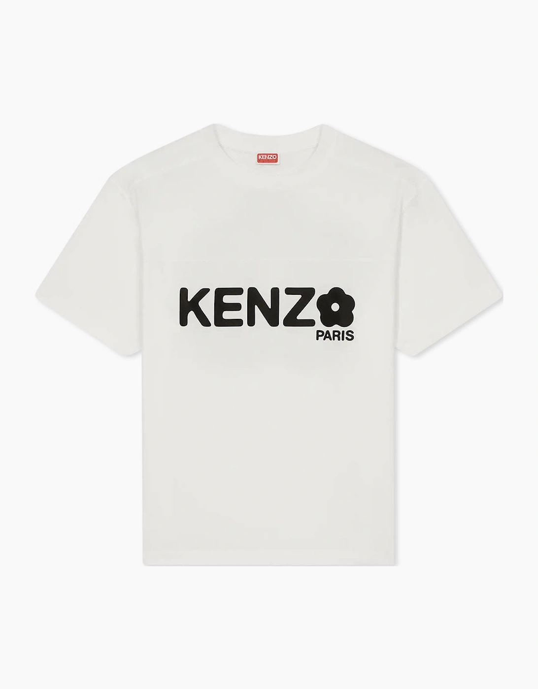 Kenzo Men's White Oversize Boke Flower 2.0 Logo T-Shirt  40 L