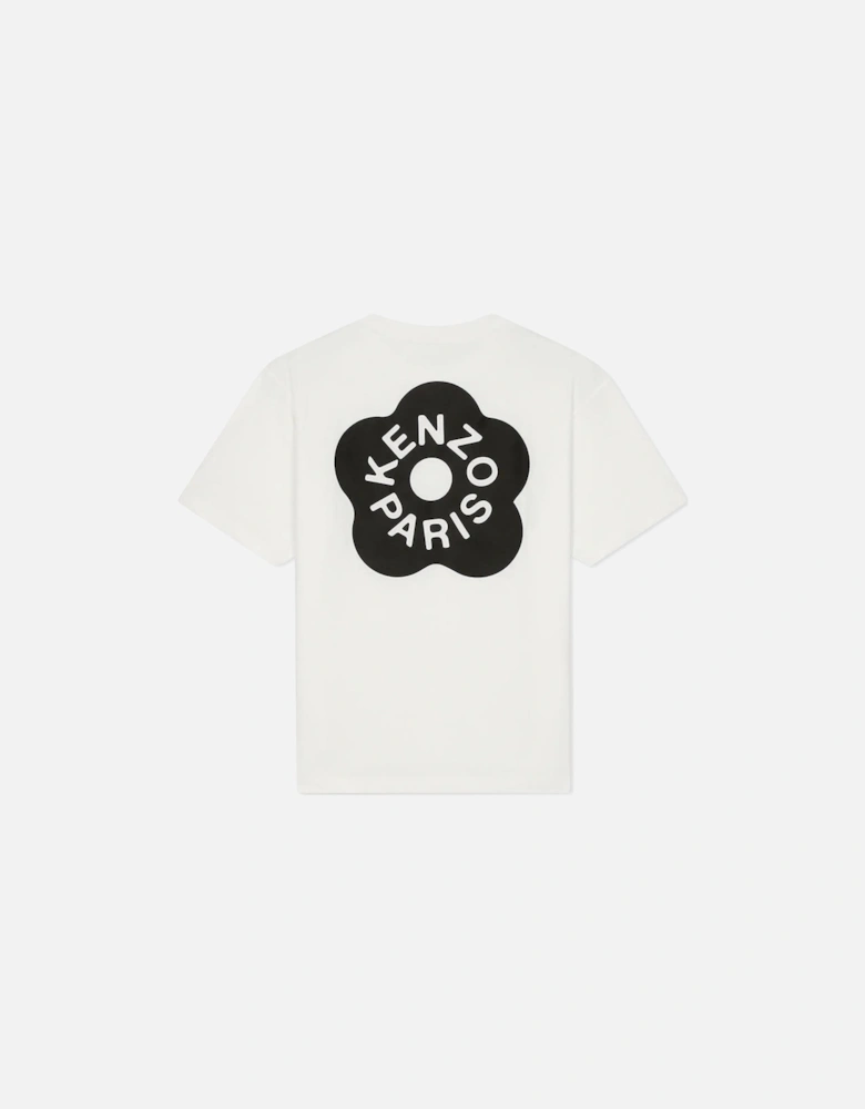 Men's White Oversize Boke Flower 2.0 Logo T-Shirt