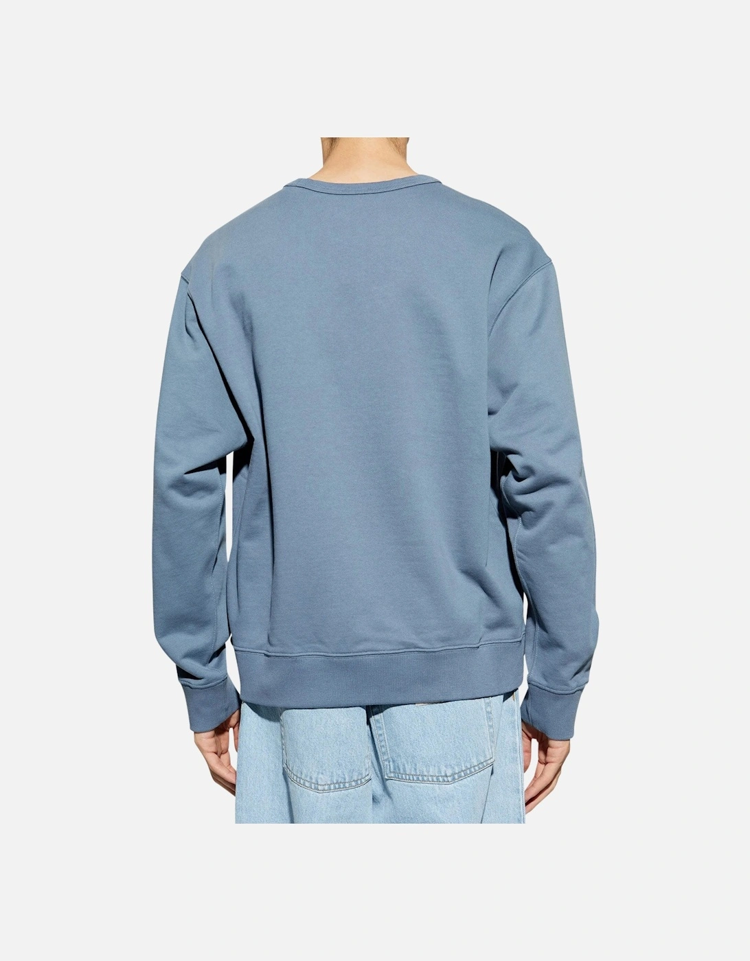 Men's Blue Lucky Tiger Embroidered Sweatshirt