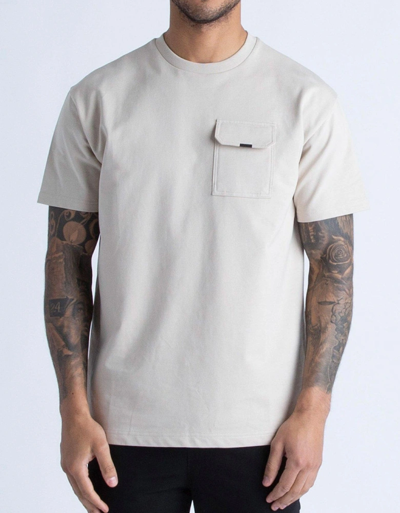 Dragger Relaxed Fit Short Sleeve T-shirt - Beige