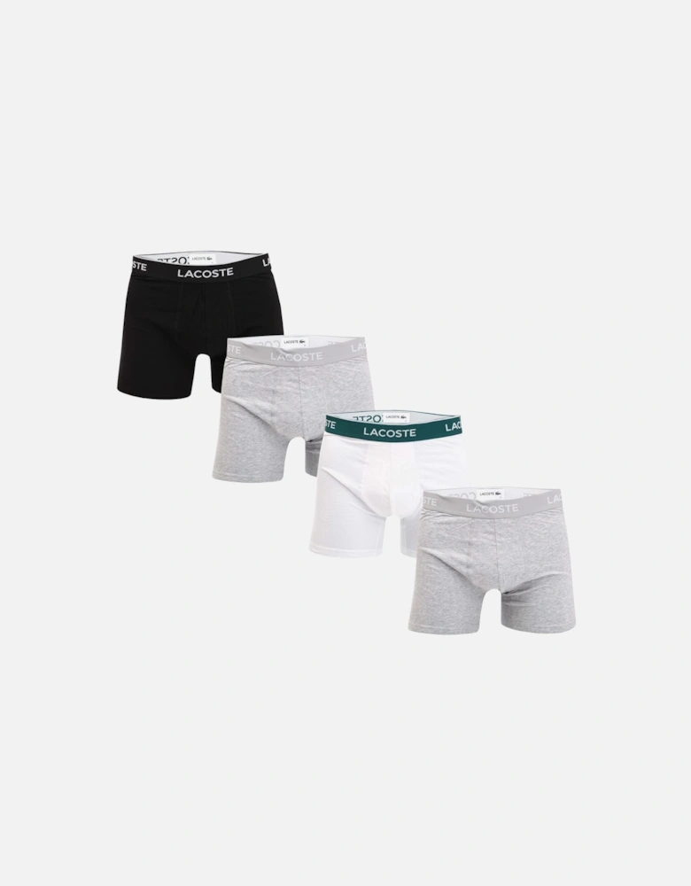 3 Pack of Strtech Cotton Boxer Briefs - Mens 3-Pack Long Stretch Cotton Boxer Briefs