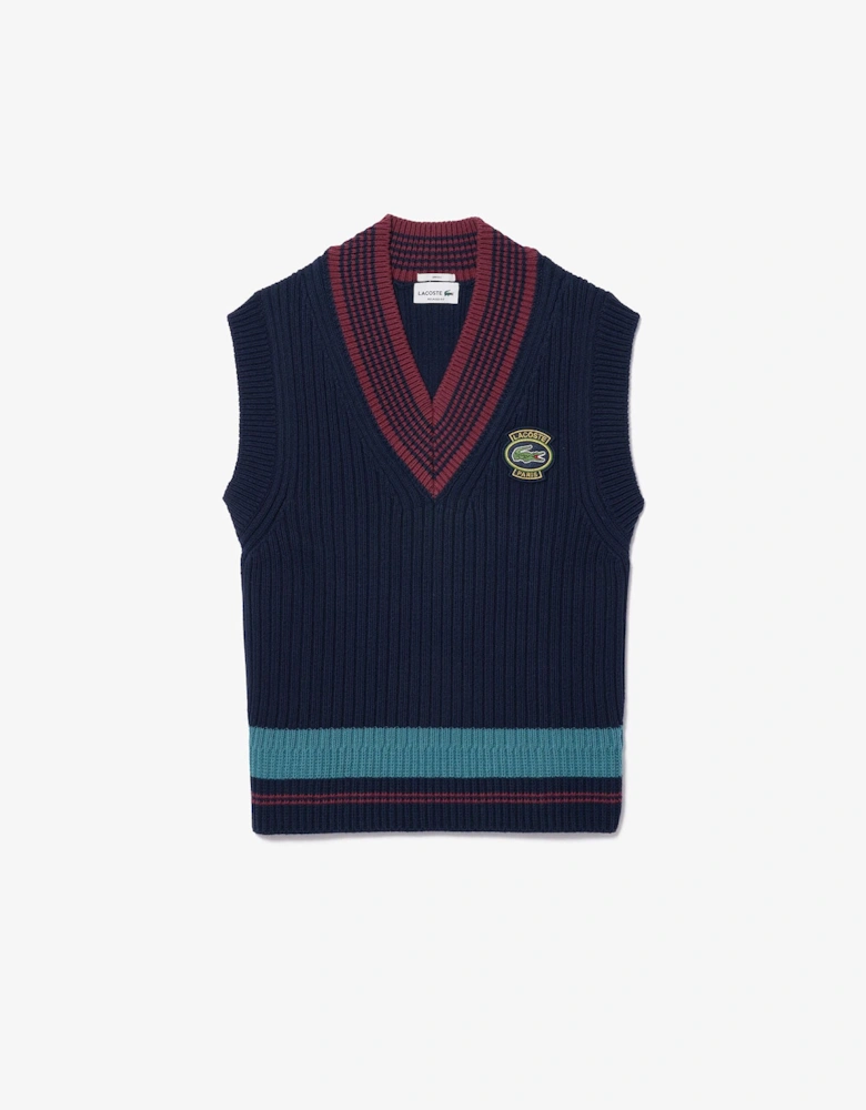 Heavy Cotton Badge Accent Tennis Sweatshirt