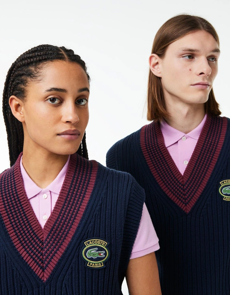 Heavy Cotton Badge Accent Tennis Sweatshirt