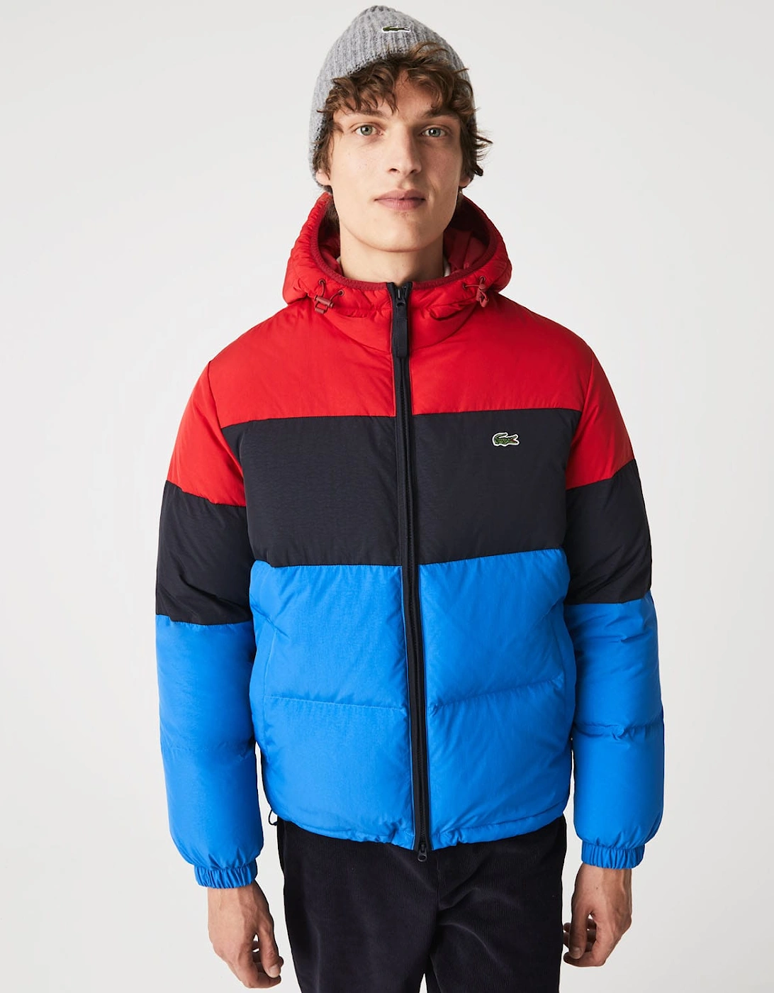 Lacoste Men's Mens Lightweight Water-Resistant Puffer Jacket - Red - Size: 40/38/Regular