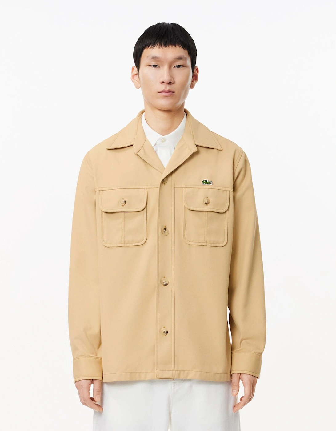Oversized Cotton Twill Plaid Overshirt, 7 of 6