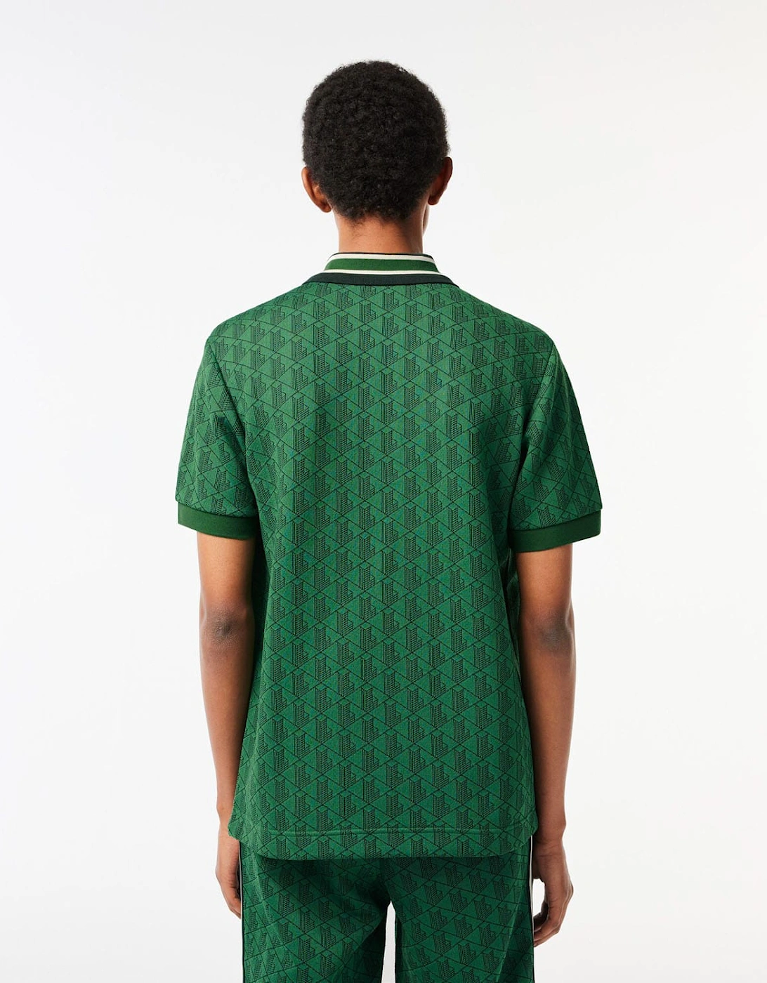 Classic Fit Monogram Jacquard Polo Shirt