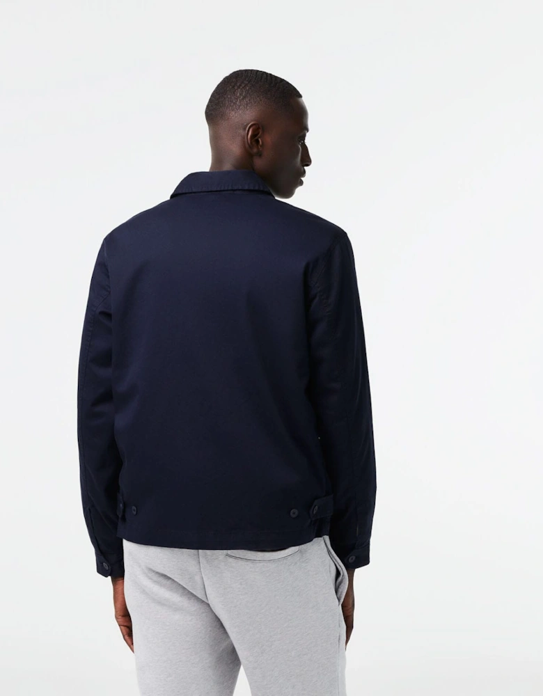Gabardine Zip-Up Jacket