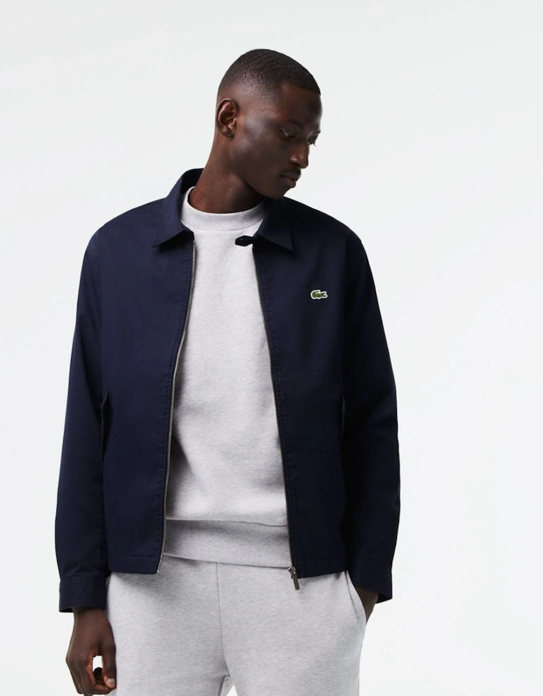 Gabardine Zip-Up Jacket