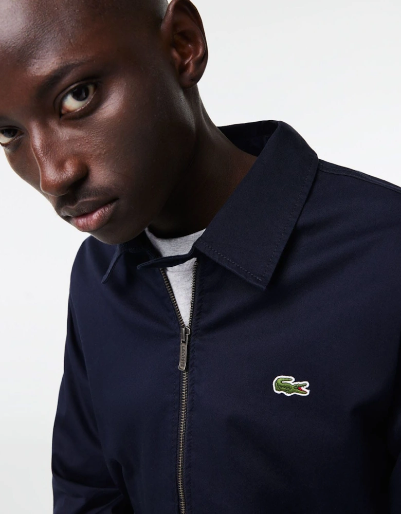 Gabardine Zip-Up Jacket