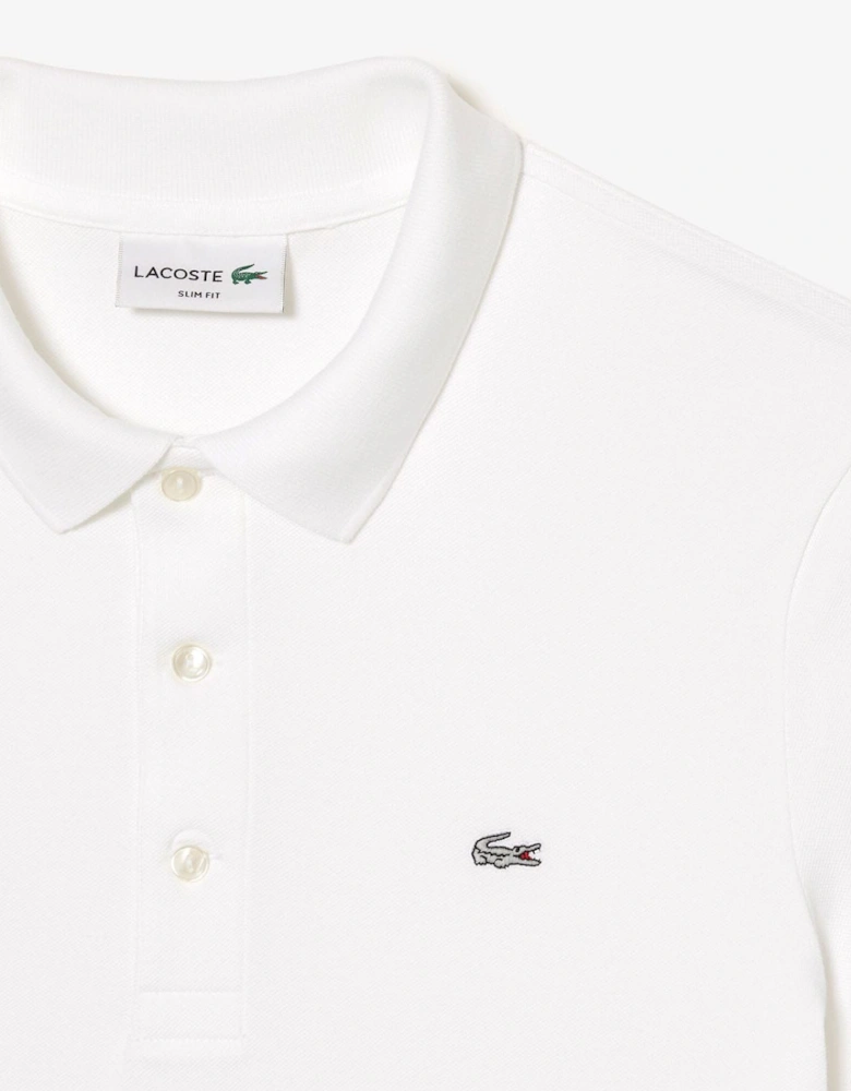 Slim Fit Stretch Mini Piqué Polo Shirt
