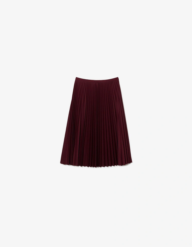 Elastic Waist Fluid Pleated Skirt