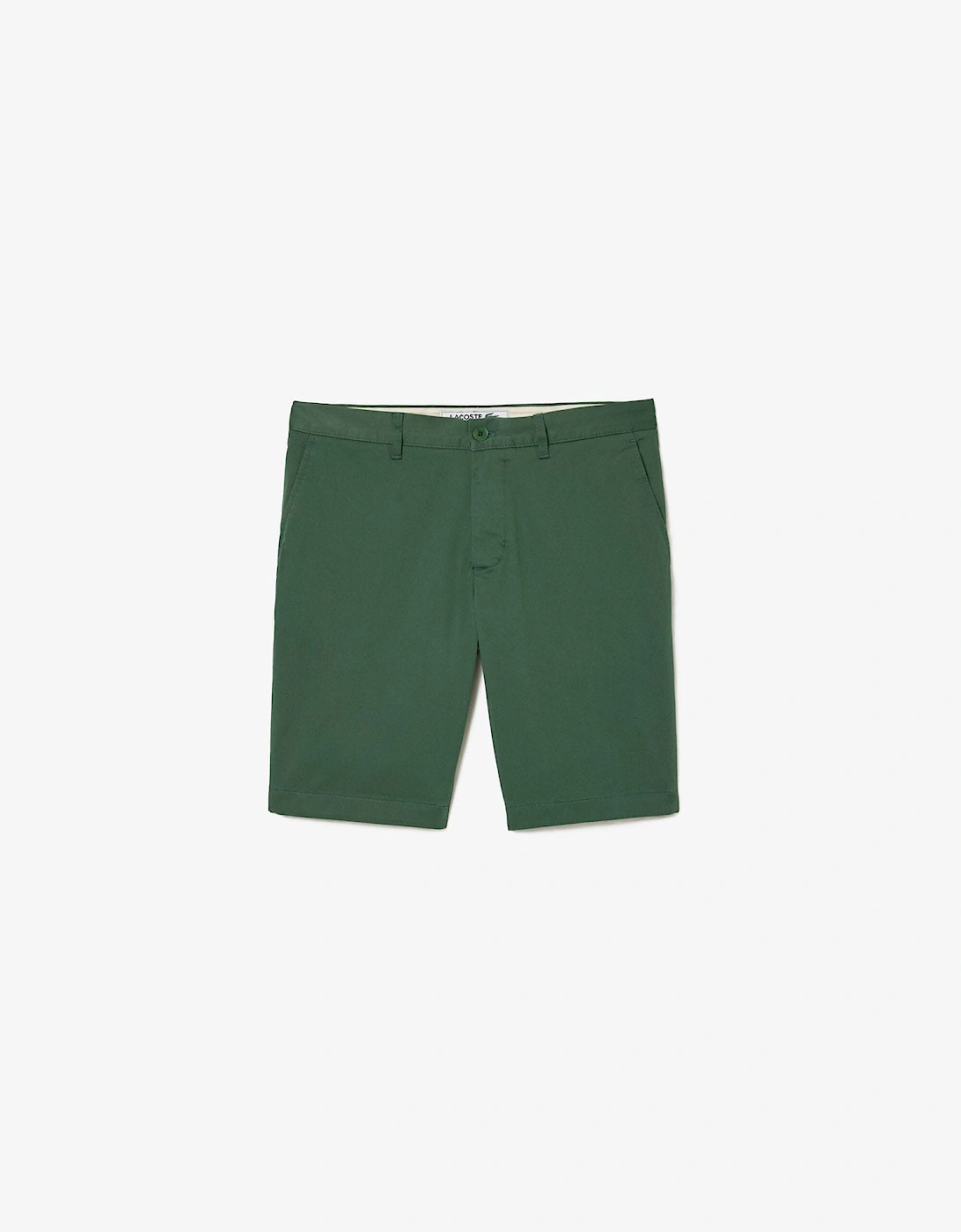 Slim Fit Stretch Cotton Shorts