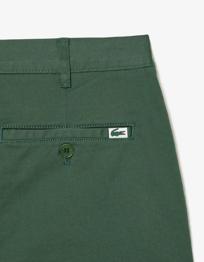 Slim Fit Stretch Cotton Shorts