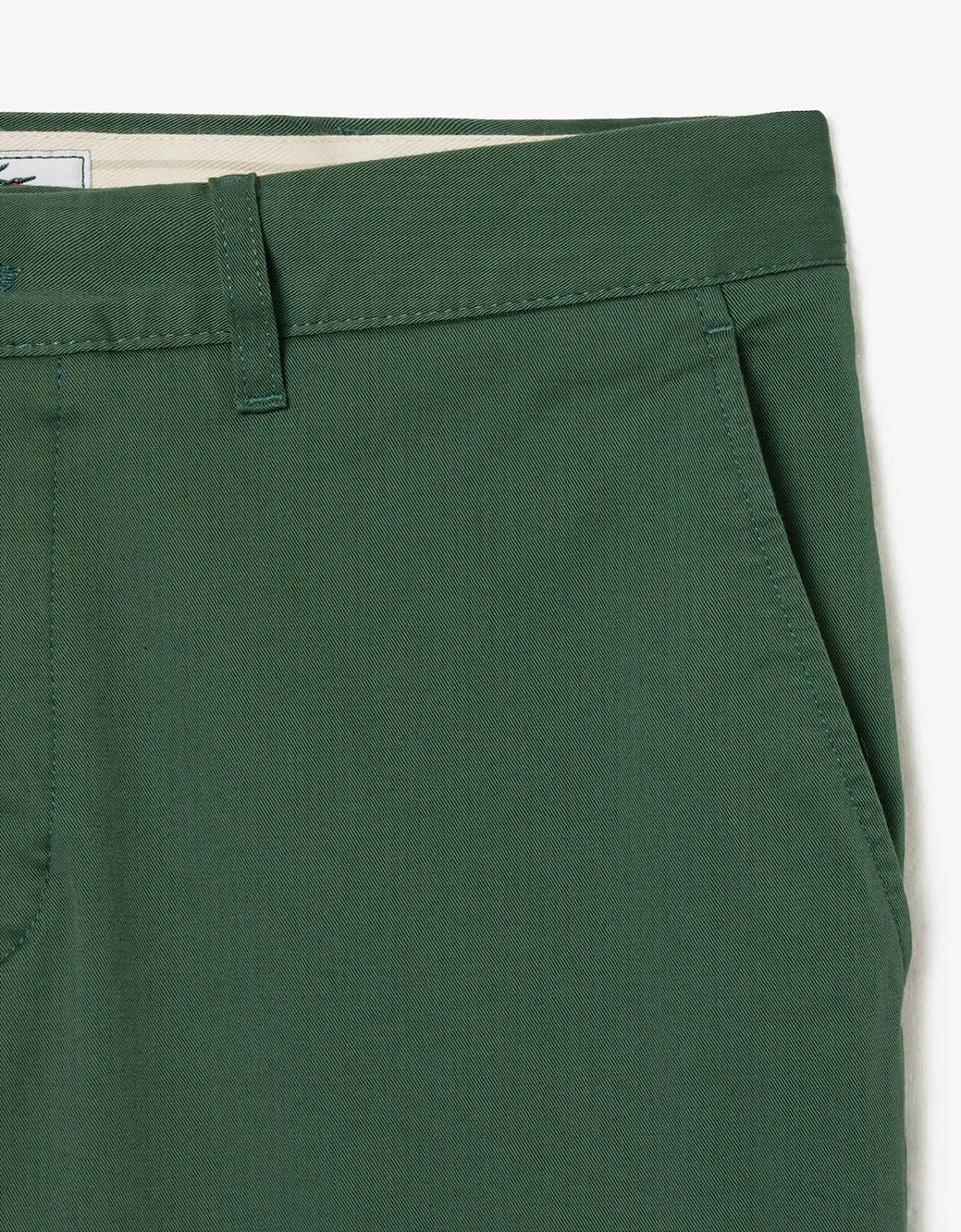 Slim Fit Stretch Cotton Shorts