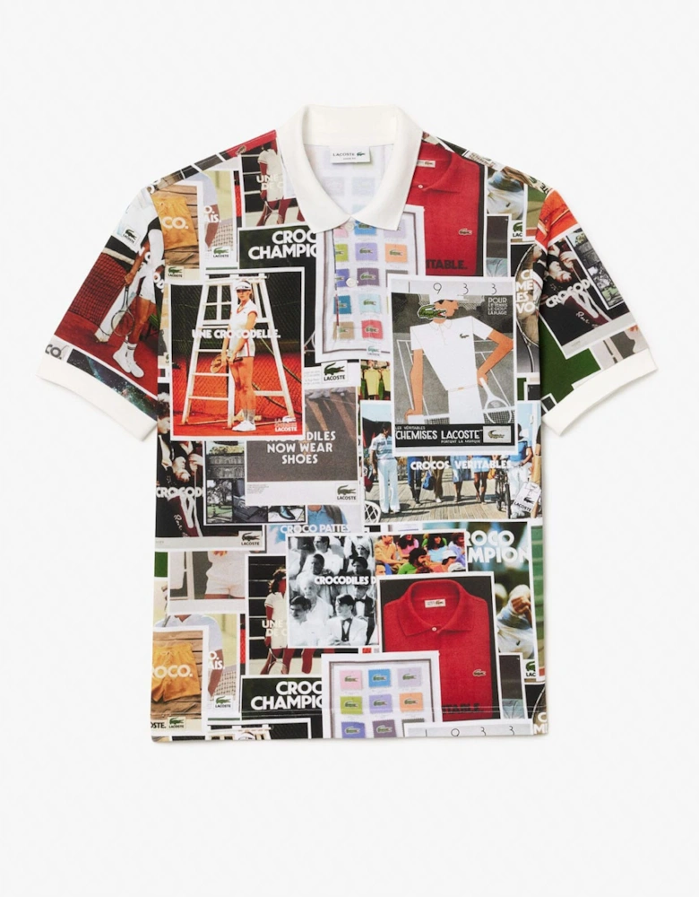 Loose Fit L.12.12 Printed Polo Shirt