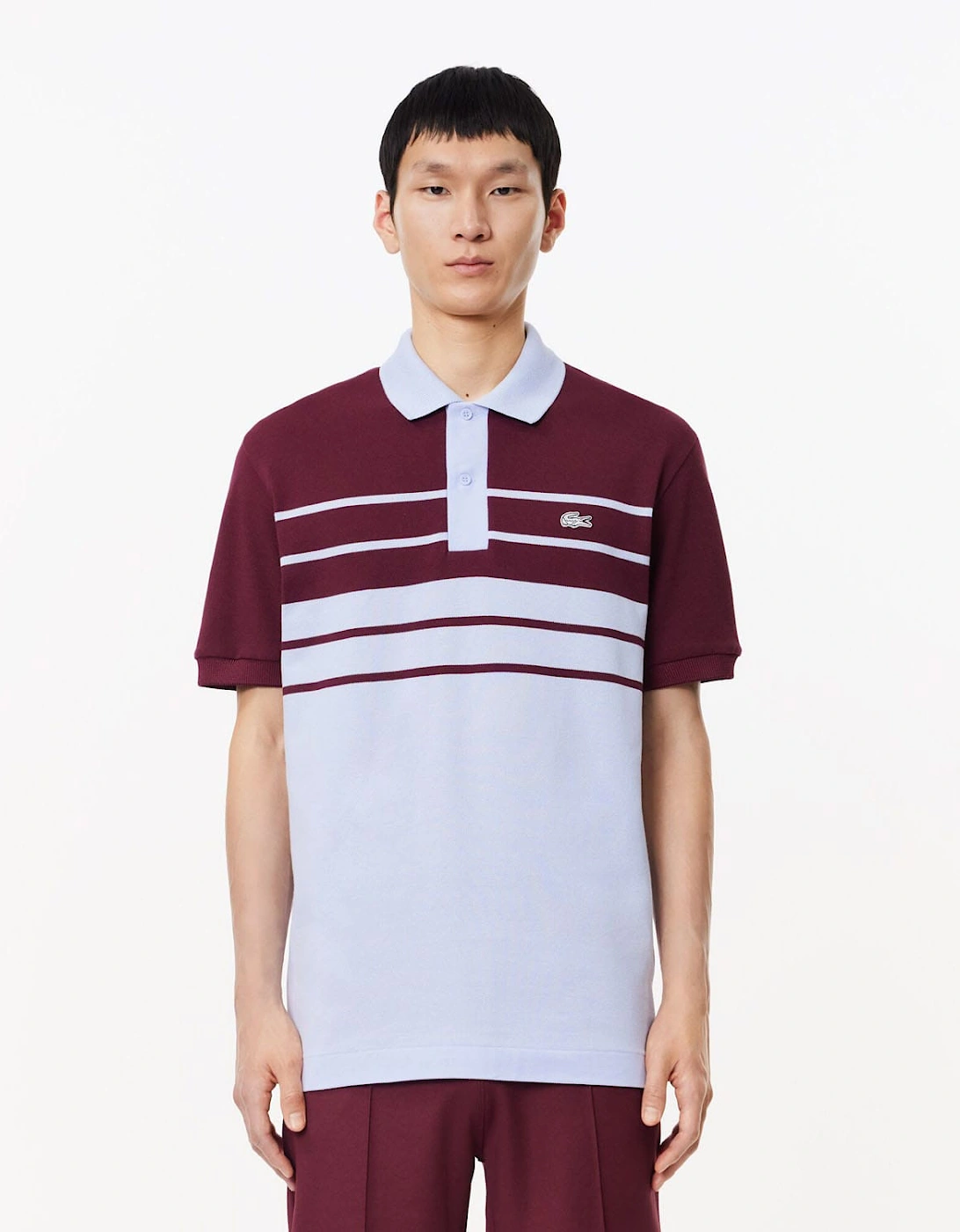 Lacoste Men's French Made Classic Fit L.12.12 Polo Shirt - Multi/Blue - Size: 36