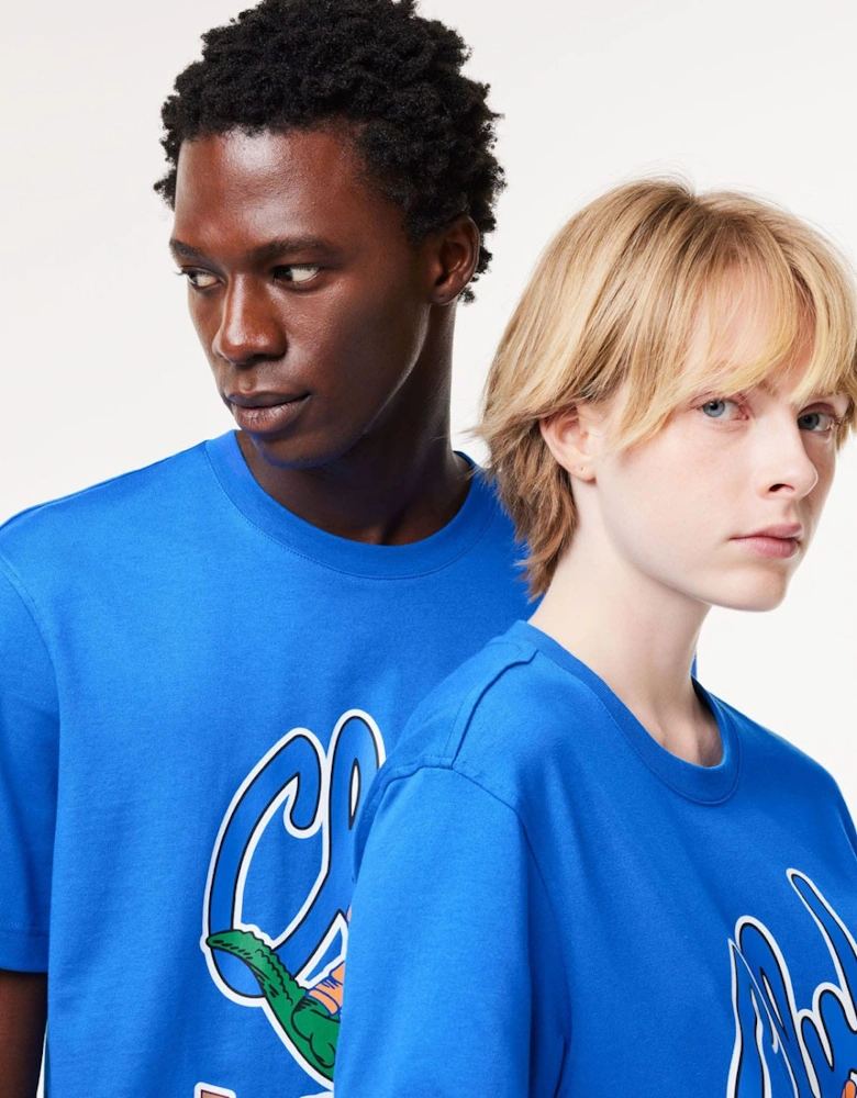 Relaxed Fit Signiature Print T-Shirt