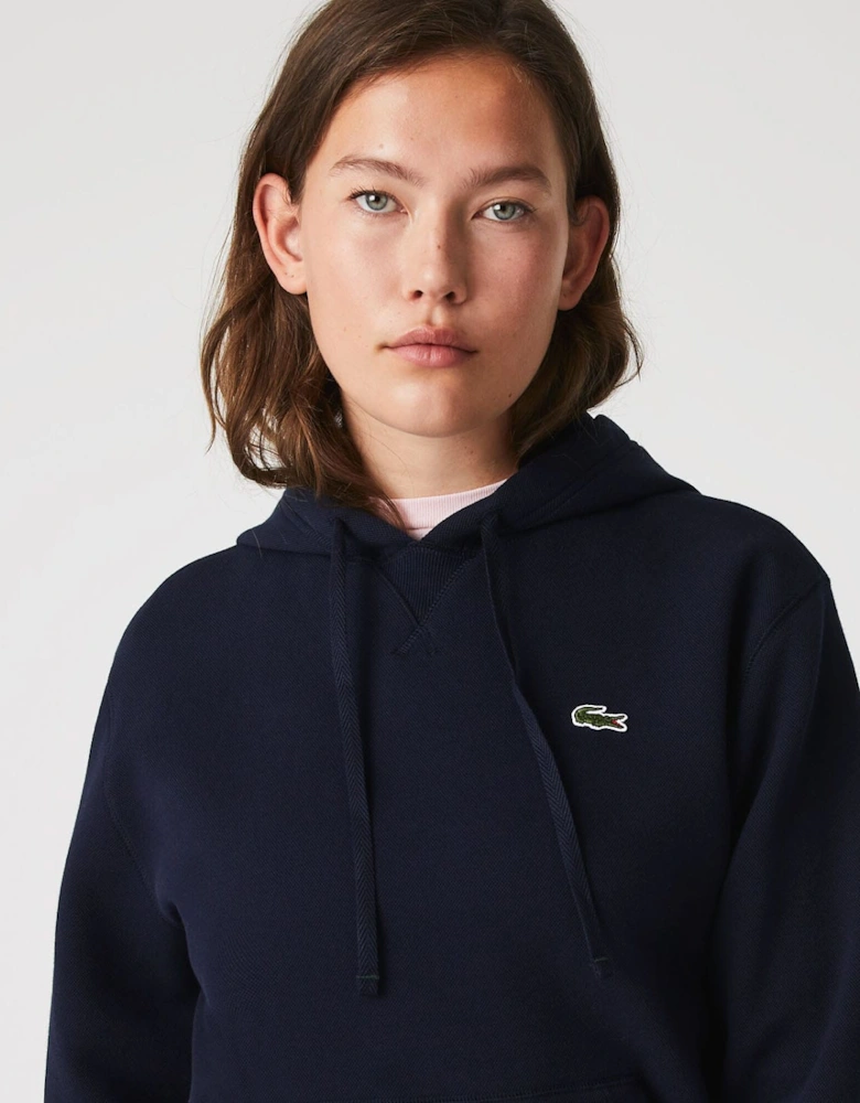 Loose Fit Cotton Blend Hoodie