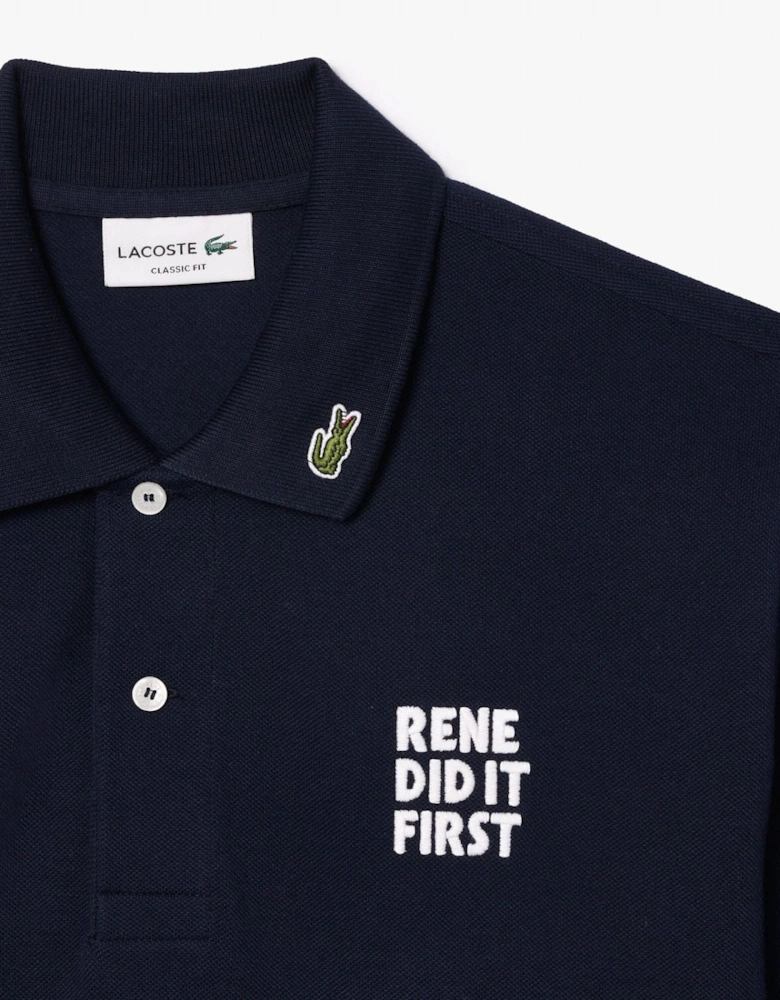 Classic Fit L.12.12 Text Polo Shirt