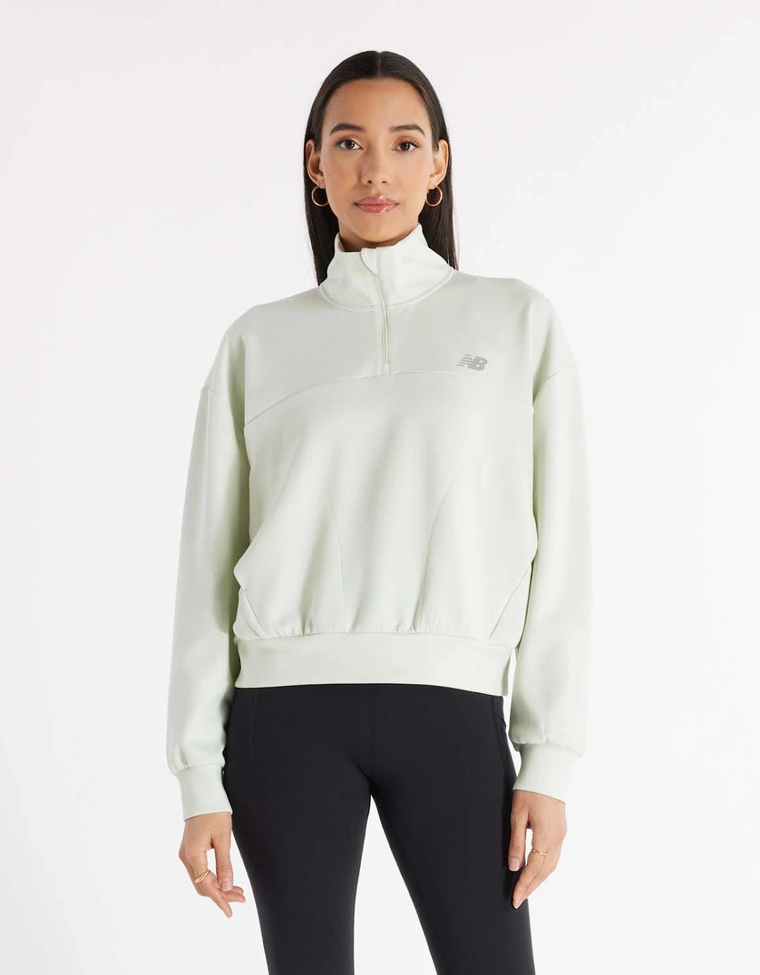 Tech Knit Oversized 1/4 Zip Top, 7 of 6