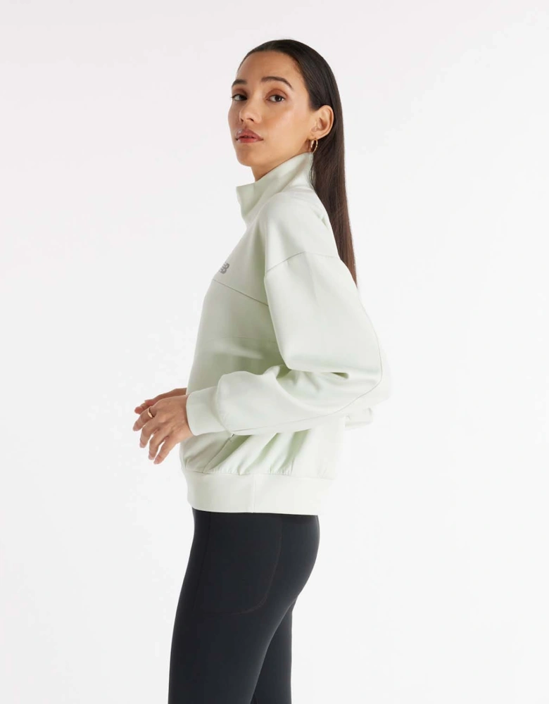 Tech Knit Oversized 1/4 Zip Top