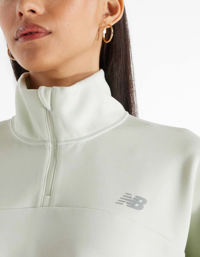 Tech Knit Oversized 1/4 Zip Top