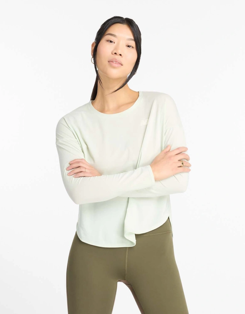 Drapey Jersey Long Sleeve T-Shirt