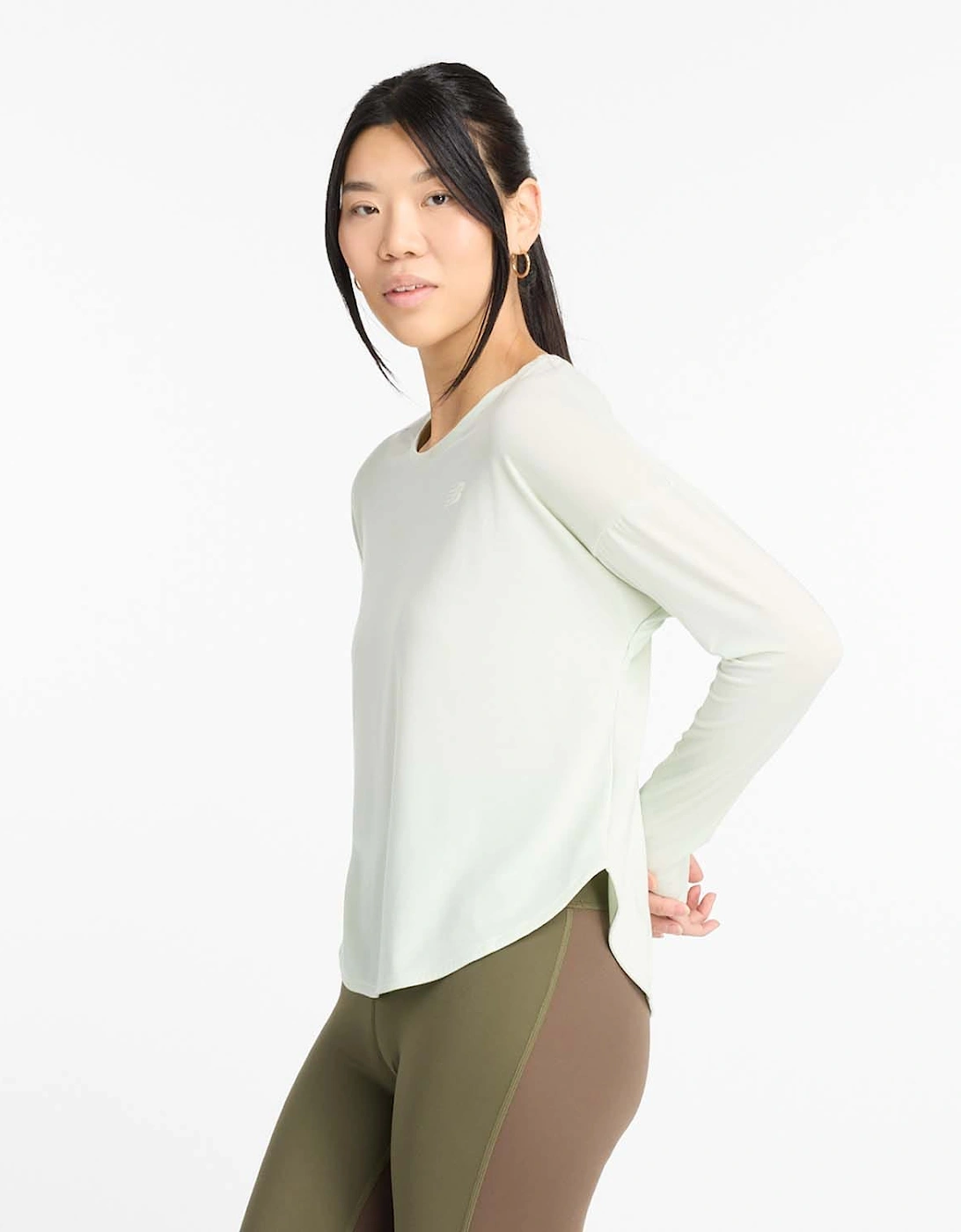 Drapey Jersey Long Sleeve T-Shirt